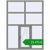 Ціноутворення Вікна 1500x2000 мм Altest Pony 375 RAL 9007 Grey aluminium з двох сторін. Ціна: ₴22,474.71