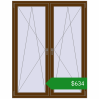 Ціноутворення Вікна 1350x1750 мм REHAU SYNEGO MD WALNUT з двох сторін. Ціна: $633.98