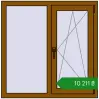 Ціноутворення Вікна 1000x1006 мм REHAU Euro 70 GOLDEN OAK з двох сторін. Ціна: ₴10,211.13
