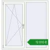 Ціноутворення Вікна 1300x1380 мм REHAU Euro 70 Білий (RAL 9016) з двох сторін. Ціна: ₴12,009.96