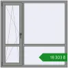 Ціноутворення Вікна 1500x1500 мм Altest Pony 375 RAL 9007 Grey aluminium з двох сторін. Ціна: ₴18,303.23