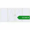 Ціноутворення Вікна 3000x1420 мм REHAU Euro 70 Білий (RAL 9016) з двох сторін. Ціна: ₴23,067.80