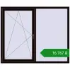 Ціноутворення Вікна 1750x1440 мм REHAU Euro 70 BLACK_BROWN з двох сторін. Ціна: ₴16,767.45