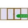 Ціноутворення Вікна 3350x1480 мм REHAU Euro 60 LIGHT_OAK з двох сторін. Ціна: ₴24,605.41