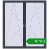 Ціноутворення Вікна 2000x2200 мм REHAU Brillant-Design ANTHRACITE_GREY_STRUKTURAL з двох сторін. Ціна: ₴45,713.84