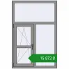 Ціноутворення Вікна 1000x1500 мм Altest Pony 375 RAL 9007 Grey aluminium з двох сторін. Ціна: ₴15,871.79