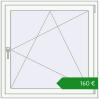 Ціноутворення Вікна 1010x1010 мм REHAU Euro 70. Ціна: €159.55