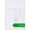 Ціноутворення Вікна 1150x1700 мм REHAU Euro 70 Білий (RAL 9016) з двох сторін. Ціна: ₴11,629.30