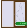 Ціноутворення Вікна 1400x1500 мм REHAU Euro 60 WALNUT з двох сторін. Ціна: ₴11,309.40