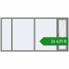 Ціноутворення Вікна 3000x1500 мм Altest Pony 375 RAL 9007 Grey aluminium з двох сторін. Ціна: ₴26,628.94