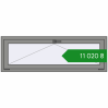 Ціноутворення Вікна 1500x500 мм Altest Pony 375 RAL 9007 Grey aluminium з двох сторін. Ціна: ₴11,019.78