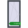 Ціноутворення Вікна 930x1930 мм REHAU Euro 60 ANTHRACITE_GREY_STRUKTURAL з двох сторін. Ціна: ₴11,409.20