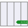 Ціноутворення Вікна 2800x2500 мм Altest Pony 375 RAL 9007 Grey aluminium з двох сторін. Ціна: ₴23,169.98