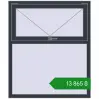 Ціноутворення Вікна 1100x1300 мм REHAU Euro 70 ANTHRACITE_GREY_STRUKTURAL з двох сторін. Ціна: ₴13,864.64