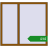 Ціноутворення Вікна 1300x1200 мм REHAU Euro 70 GOLDEN OAK з двох сторін. Ціна: $182.65