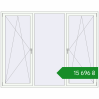 Ціноутворення Tilt-and-Turn 2300x1800 mm REHAU Euro 60 RAL 9016 Traffic white two-sided. Ціна: ₴15,696.34