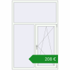 Ціноутворення Вікна 1270x1900 мм REHAU Euro 60. Ціна: €207.58