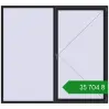 Ціноутворення Вікна 2300x2100 мм REHAU Brillant-Design BLACK_ULTI-MATT з двох сторін. Ціна: ₴35,704.48