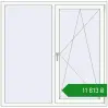Ціноутворення Вікна 1500x1480 мм REHAU Brillant-Design Білий (RAL 9016) з двох сторін. Ціна: ₴11,813.12
