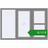 Ціноутворення Вікна 1800x1200 мм Altest Pony 375 RAL 9007 Grey aluminium з двох сторін. Ціна: ₴15,111.26