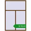 Ціноутворення Вікна 1400x2000 мм REHAU Brillant-Design WALNUT з двох сторін. Ціна: ₴18,902.01