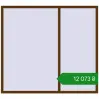 Ціноутворення Вікна 2000x1800 мм REHAU Euro 60 WALNUT з двох сторін. Ціна: ₴12,073.49