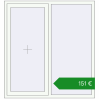 Ціноутворення Вікна 1400x1500 мм REHAU Euro 60. Ціна: €151.10