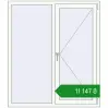Ціноутворення Вікна 1300x1500 мм REHAU Euro 70 Білий (RAL 9016) з двох сторін. Ціна: ₴11,146.88