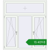 Ціноутворення Tilt-and-Turn 1500x1700 mm REHAU Euro 70 RAL 9016 Traffic white two-sided. Ціна: ₴15,408.54
