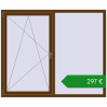 Ціноутворення Вікна 1800x1500 мм REHAU Euro 60. Ціна: €297.48