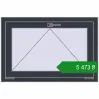 Ціноутворення Вікна 900x600 мм REHAU Euro 60 ANTHRACITE_GREY_STRUKTURAL з двох сторін. Ціна: ₴5,472.57
