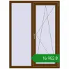 Ціноутворення Вікна 1120x1500 мм REHAU Euro 70 WALNUT з двох сторін. Ціна: ₴16,951.96
