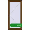 Ціноутворення Вікна 900x1900 мм REHAU Euro 60 WALNUT з двох сторін. Ціна: ₴11,309.15
