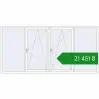 Ціноутворення Tilt-and-Turn 3000x1450 mm REHAU Brillant-Design RAL 9016 Traffic white two-sided. Ціна: ₴21,451.36
