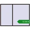 Ціноутворення Вікна 2400x1800 мм REHAU Euro 60 BLACK_BROWN з двох сторін. Ціна: ₴13,245.56