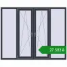 Ціноутворення Вікна 2000x1600 мм REHAU Euro 70 ANTHRACITE_GREY_STRUKTURAL з двох сторін. Ціна: ₴27,583.26