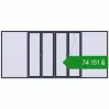 Ціноутворення Вікна 4500x2000 мм REHAU Euro 70 ANTHRACITE_GREY_STRUKTURAL з двох сторін. Ціна: ₴74,151.28