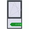Ціноутворення Вікна 1000x1900 мм REHAU SYNEGO MD ANTHRACITE_GREY_STRUKTURAL з двох сторін. Ціна: ₴17,177.49