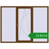 Ціноутворення Вікна 2050x1560 мм REHAU Euro 70 WALNUT з двох сторін. Ціна: ₴23,802.73