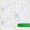 Ціноутворення Вікна 1000x1000 мм REHAU Euro 60 Білий (RAL 9016) з двох сторін. Ціна: ₴9,753.94