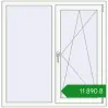 Ціноутворення Вікна 1180x1200 мм Altest Pony 375 RAL 9016 Traffic white з двох сторін. Ціна: ₴11,889.94