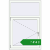 Ціноутворення Вікна 869x1335 мм REHAU Brillant-Design Білий (RAL 9016) з двох сторін. Ціна: ₴7,414.40