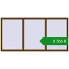 Ціноутворення Вікна 2060x1020 мм REHAU Euro 60 WALNUT з двох сторін. Ціна: ₴8,365.69