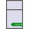 Ціноутворення Вікна 1400x2400 мм REHAU SYNEGO MD BLACK_BROWN з двох сторін. Ціна: ₴43,605.48