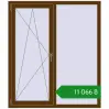 Ціноутворення Вікна 1300x1500 мм REHAU Euro 60 WALNUT з двох сторін. Ціна: ₴11,066.49