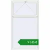 Ціноутворення Вікна 1300x2350 мм REHAU Euro 60 Білий (RAL 9016) з двох сторін. Ціна: ₴9,634.75