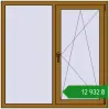 Ціноутворення Вікна 1300x1300 мм REHAU Brillant-Design LIGHT_OAK з двох сторін. Ціна: ₴12,931.69