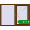 Ціноутворення Вікна 1300x1000 мм REHAU Euro 60 WALNUT з двох сторін. Ціна: ₴8,578.35