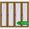 Ціноутворення Вікна 2000x1800 мм REHAU Brillant-Design LIGHT_OAK з двох сторін. Ціна: ₴41,502.04