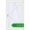 Ціноутворення Вікна 900x1500 мм REHAU Euro 70 Білий (RAL 9016) з двох сторін. Ціна: ₴10,691.28